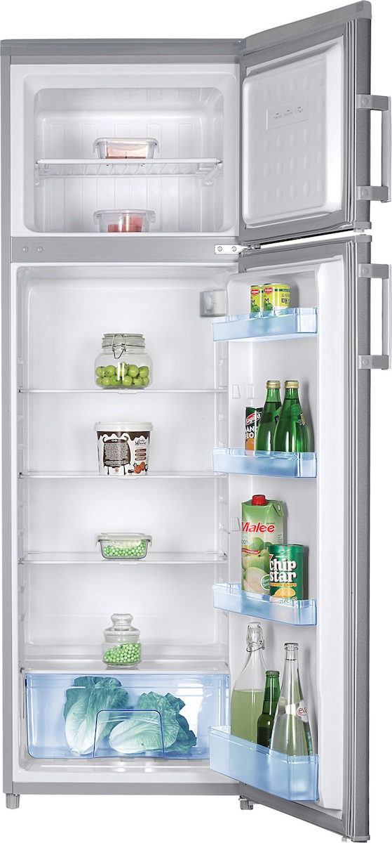 Davoline NPR 163 SILVER NE Ψυγείο Δίπορτο Λευκές Συσκευές 163 85